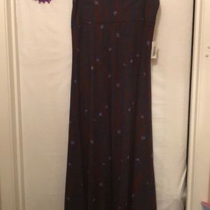 LulaRoe maxi in wine, Large 14-16